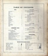 Table of Contents, Mercer County 1875